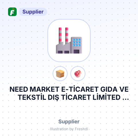 NEED MARKET E-TİCARET GIDA VE TEKSTİL DIŞ TİCARET LİMİTED ŞİRKETİ – summary card, no photo uploaded yet