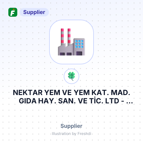NEKTAR YEM VE YEM KAT. MAD. GIDA HAY. SAN. VE TİC. LTD – summary card, no photo uploaded yet