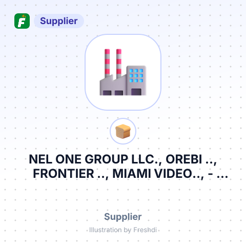 NEL ONE GROUP LLC., OREBI .., FRONTIER .., MIAMI VIDEO.., – summary card, no photo uploaded yet