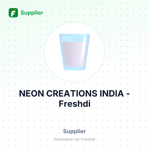 NEON CREATIONS INDIA – summary card, no photo uploaded yet