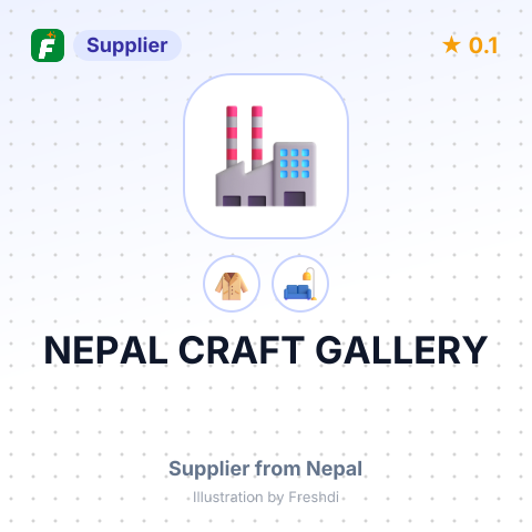 NEPAL CRAFT GALLERY – summary card, no photo uploaded yet