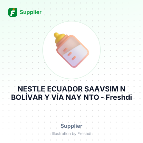 NESTLE ECUADOR SAAVSIM N BOLÍVAR Y VÍA NAY NTO – summary card, no photo uploaded yet