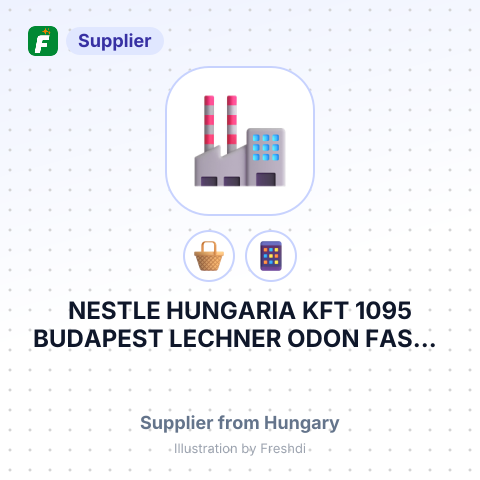 NESTLE HUNGARIA KFT 1095 BUDAPEST LECHNER ODON FASOR 7 УГОРЩИНА – summary card, no photo uploaded yet
