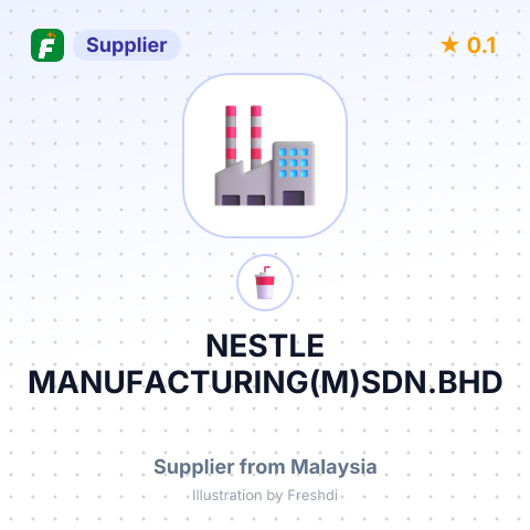 NESTLE MANUFACTURING(M)SDN.BHD – summary card, no photo uploaded yet