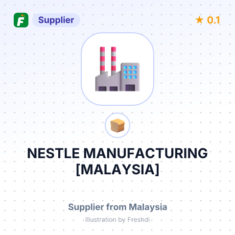 NESTLE MANUFACTURING [MALAYSIA] – summary card, no photo uploaded yet