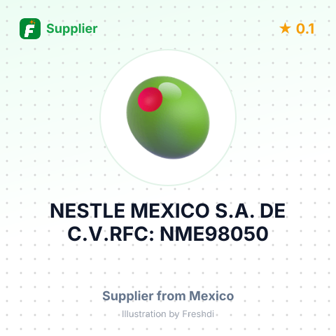 NESTLE MEXICO S.A. DE C.V.RFC: NME98050 – summary card, no photo uploaded yet