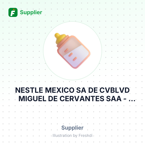 NESTLE MEXICO SA DE CVBLVD MIGUEL DE CERVANTES SAA – summary card, no photo uploaded yet