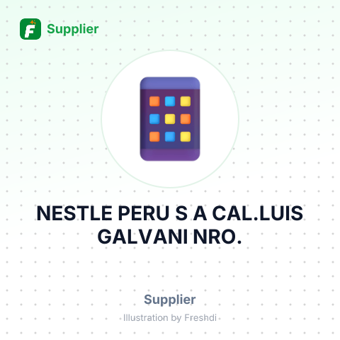 NESTLE PERU S A CAL.LUIS GALVANI NRO. – summary card, no photo uploaded yet