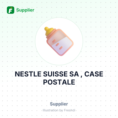 NESTLE SUISSE SA , CASE POSTALE – summary card, no photo uploaded yet