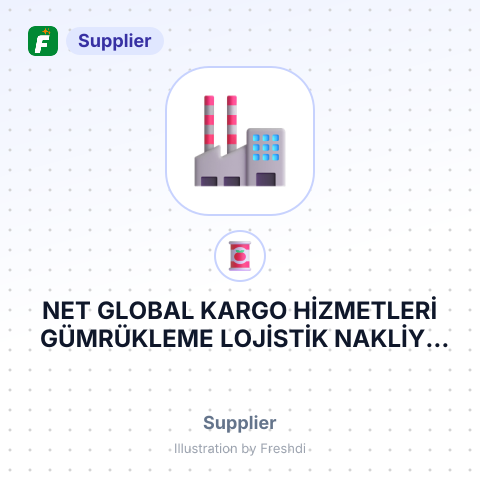 NET GLOBAL KARGO HİZMETLERİ GÜMRÜKLEME LOJİSTİK NAKLİYE TURİZM İNŞAAT İTHALAT İHRACAT PAZARLAMA SANAYİ VE TİCARET LİMİTED ŞİRKETİ – summary card, no photo uploaded yet