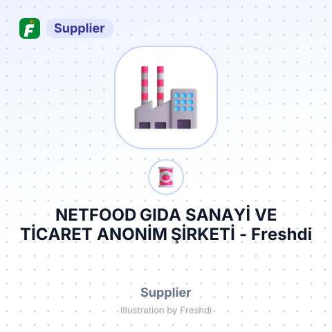 NETFOOD GIDA SANAYİ VE TİCARET ANONİM ŞİRKETİ – summary card, no photo uploaded yet