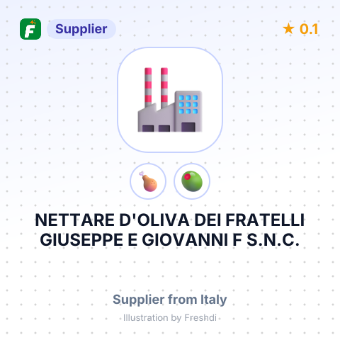 NETTARE D'OLIVA DEI FRATELLI GIUSEPPE E GIOVANNI F S.N.C. – summary card, no photo uploaded yet