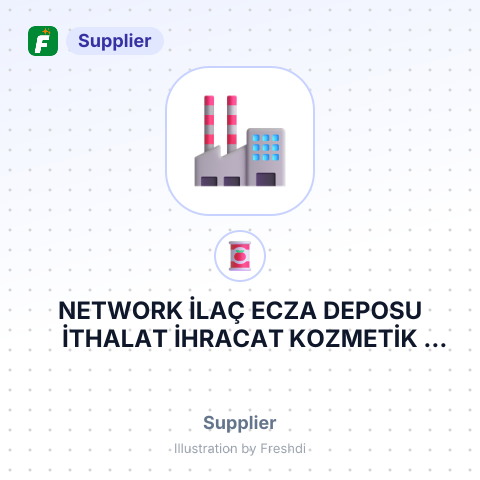 NETWORK İLAÇ ECZA DEPOSU İTHALAT İHRACAT KOZMETİK SANAYİ TİCARET LİMİTED ŞİRKETİ – summary card, no photo uploaded yet