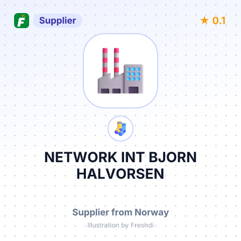 NETWORK INT BJORN HALVORSEN – summary card, no photo uploaded yet