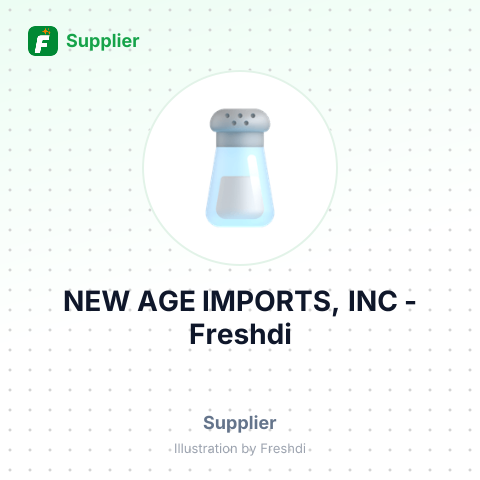 NEW AGE IMPORTS, INC – summary card, no photo uploaded yet
