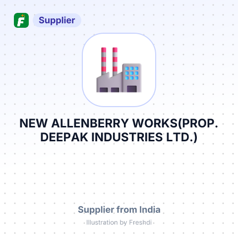 NEW ALLENBERRY WORKS(PROP. DEEPAK INDUSTRIES LTD.) – summary card, no photo uploaded yet