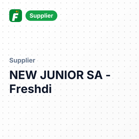 NEW JUNIOR SA – summary card, no photo uploaded yet