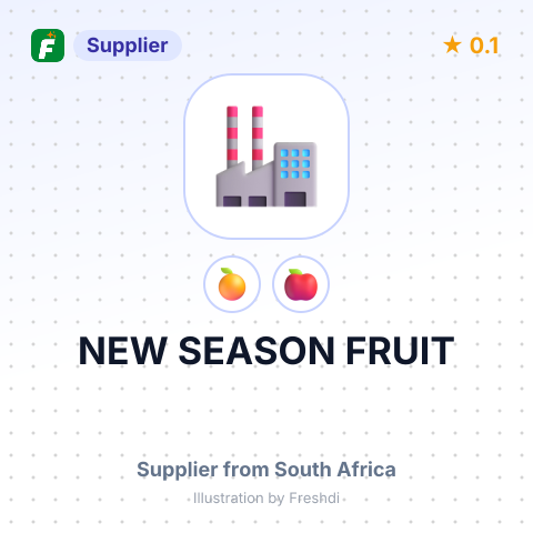 NEW SEASON FRUIT – summary card, no photo uploaded yet