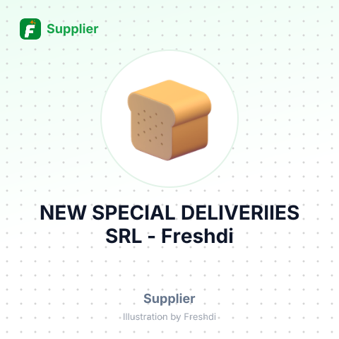 NEW SPECIAL DELIVERIIES SRL – summary card, no photo uploaded yet