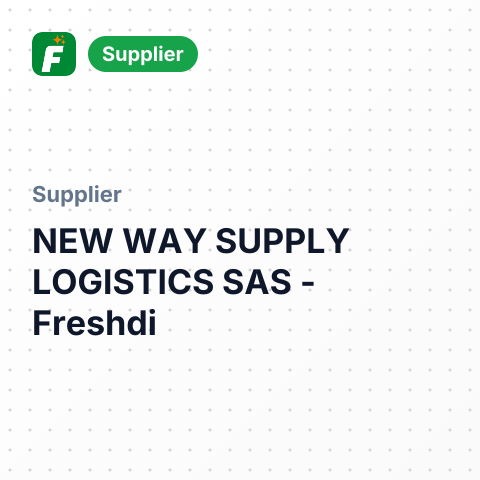 NEW WAY SUPPLY LOGISTICS SAS – summary card, no photo uploaded yet