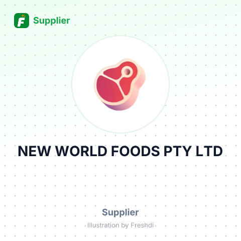 NEW WORLD FOODS PTY LTD – summary card, no photo uploaded yet