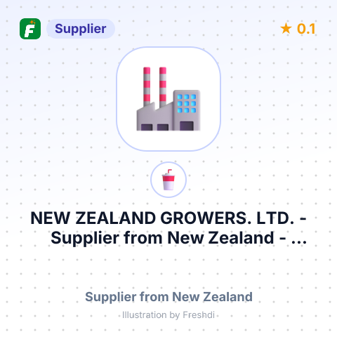 NEW ZEALAND GROWERS. LTD. – summary card, no photo uploaded yet