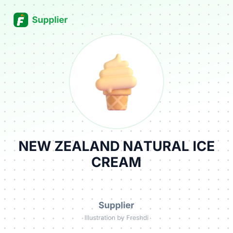 NEW ZEALAND NATURAL ICE CREAM – summary card, no photo uploaded yet