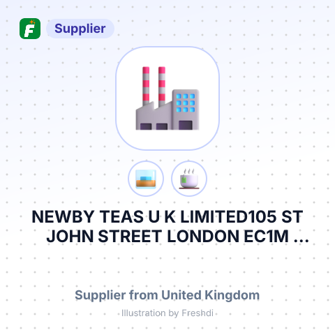 NEWBY TEAS U K LIMITED105 ST JOHN STREET LONDON EC1M 4ASВЕЛИКА БРИТАНІЯ – summary card, no photo uploaded yet