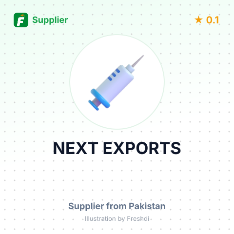 NEXT EXPORTS – summary card, no photo uploaded yet