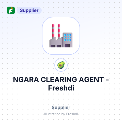 NGARA CLEARING AGENT – summary card, no photo uploaded yet