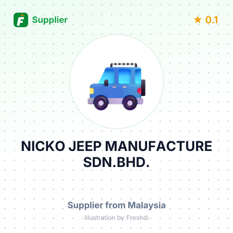 NICKO JEEP MANUFACTURE SDN.BHD. – summary card, no photo uploaded yet