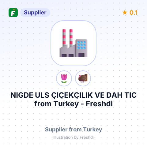 NIGDE ULS ÇIÇEKÇILIK VE DAH TIC – summary card, no photo uploaded yet