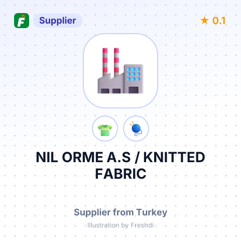 NIL ORME A.S / KNITTED FABRIC – summary card, no photo uploaded yet