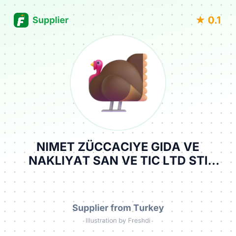 NIMET ZÜCCACIYE GIDA VE NAKLIYAT SAN VE TIC LTD STI – summary card, no photo uploaded yet
