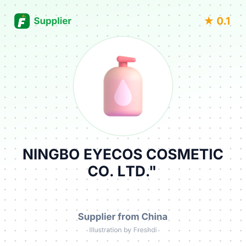 NINGBO EYECOS COSMETIC CO., LTD." – summary card, no photo uploaded yet