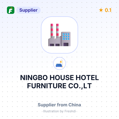 NINGBO HOUSE HOTEL FURNITURE CO.,LT – summary card, no photo uploaded yet