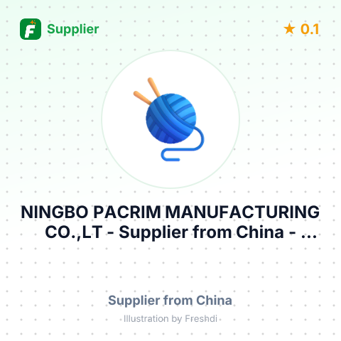 NINGBO PACRIM MANUFACTURING CO.,LT – summary card, no photo uploaded yet