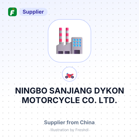 NINGBO SANJIANG DYKON MOTORCYCLE CO., LTD. – summary card, no photo uploaded yet