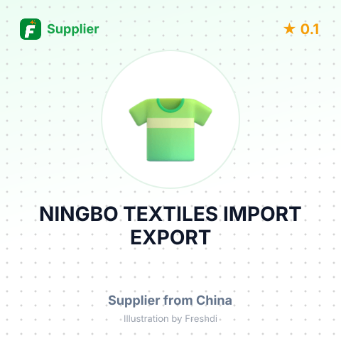 NINGBO TEXTILES IMPORT EXPORT – summary card, no photo uploaded yet