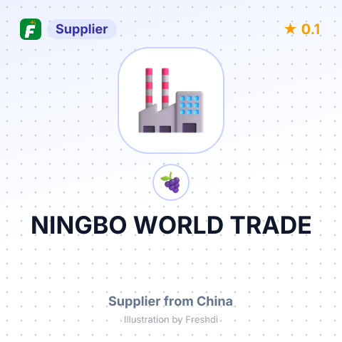 NINGBO WORLD TRADE – summary card, no photo uploaded yet