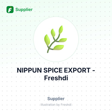 NIPPUN SPICE EXPORT – summary card, no photo uploaded yet