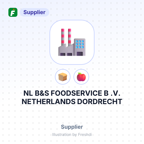 NL B&S FOODSERVICE B .V. NETHERLANDS DORDRECHT – summary card, no photo uploaded yet