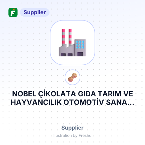 NOBEL ÇİKOLATA GIDA TARIM VE HAYVANCILIK OTOMOTİV SANAYİ TİCARET LİMİTED ŞİRKETİ – summary card, no photo uploaded yet