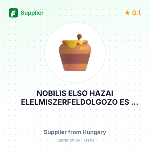 NOBILIS ELSO HAZAI ELELMISZERFELDOLGOZO ES KERESKEDELMI ZARTKORUEN MUKODO RESZVENYTARSASAG – summary card, no photo uploaded yet