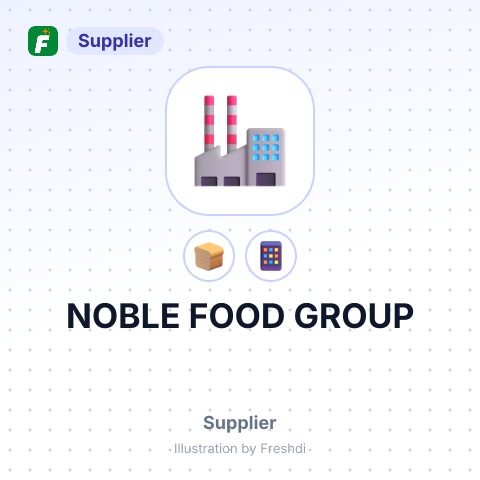 NOBLE FOOD GROUP – summary card, no photo uploaded yet