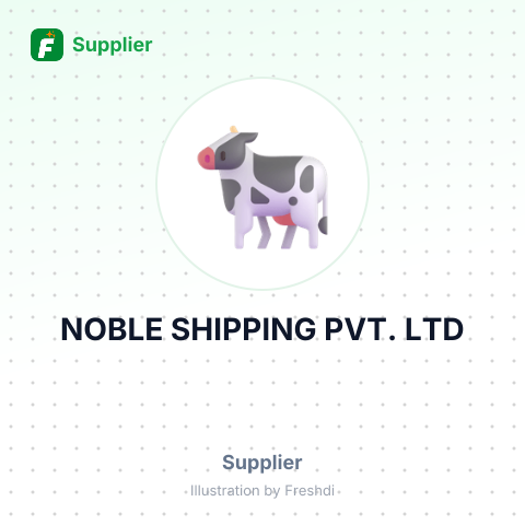 NOBLE SHIPPING PVT. LTD – summary card, no photo uploaded yet