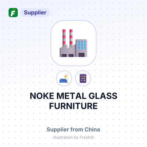 NOKE METAL GLASS FURNITURE – summary card, no photo uploaded yet