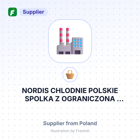 NORDIS CHLODNIE POLSKIE SPOLKA Z OGRANICZONA ODPOWIEDZIALNOZIMNA STREET 1A PL 65 707 ZIELONA GORA POLAN – summary card, no photo uploaded yet