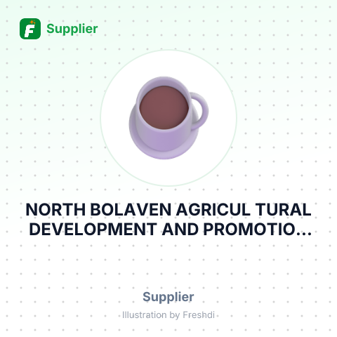 NORTH BOLAVEN AGRICUL TURAL DEVELOPMENT AND PROMOTION CO.,LTD – summary card, no photo uploaded yet