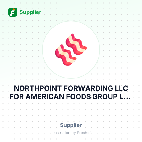 NORTHPOINT FORWARDING LLC FOR AMERICAN FOODS GROUP LLC – summary card, no photo uploaded yet